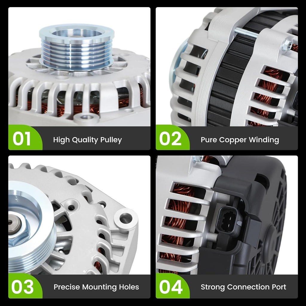 High Output Alternator For Chevy GMC Cadillac Trucks & Large SUVs V8 07-14 8301N