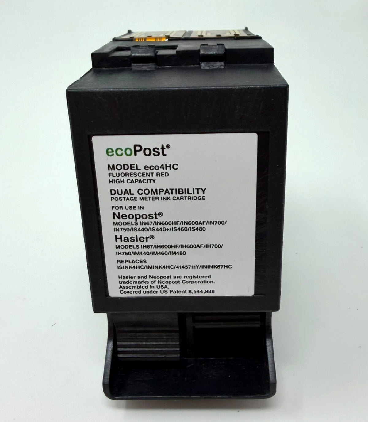 ecoPost eco4HC Postage Meter Ink Cartridge Flourescent Red Neopost Hasler NK4HC