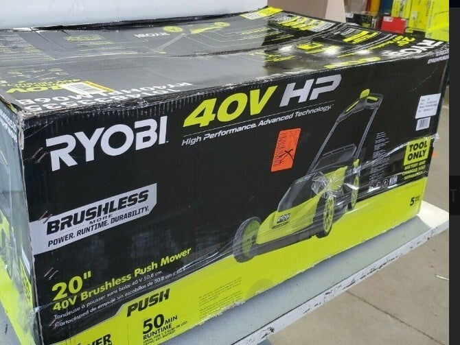 RYOBI 40V HP Brushless 20 in. Cordless Battery  Lawn Mower Tool Only RY40HPLM06B