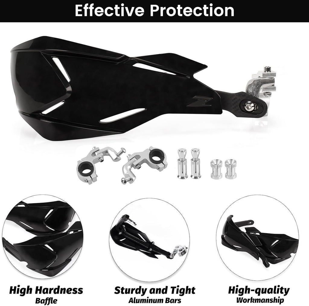 Universal Black Handguards Dirt Bike Ebike ATV Quad 7/8" 22MM 1 1/8" 28MM Motox