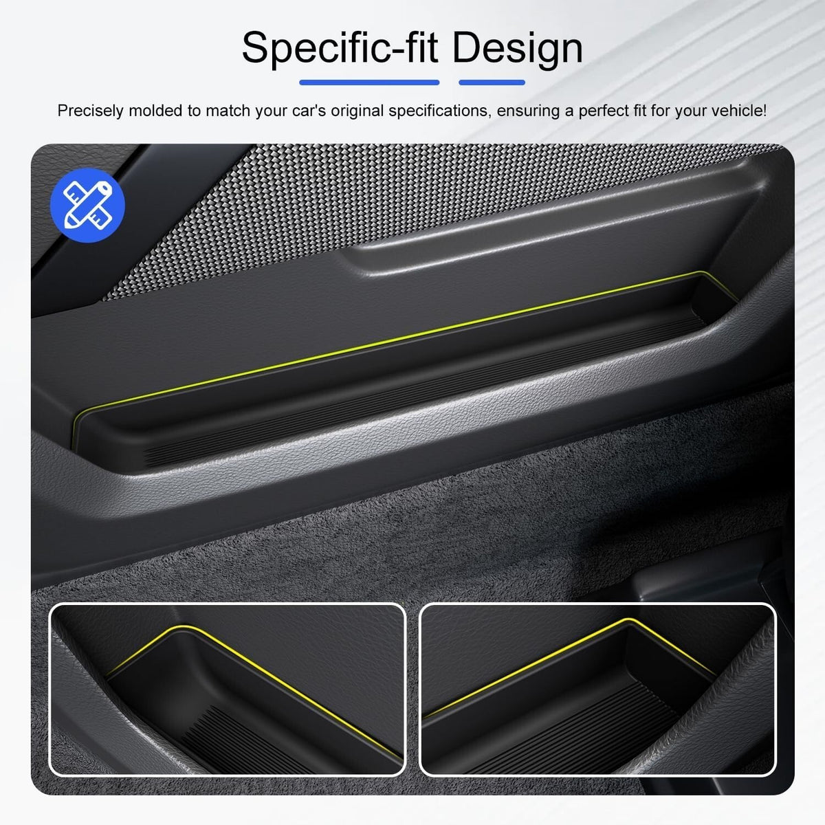 Center Console Shifter Storage Box Storage Tray For 2022-2026 Silverado Sierra