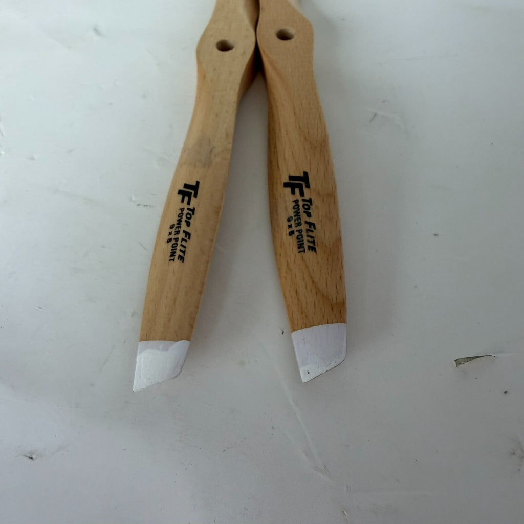 Top Flite 9x5 Power Point Wood Propeller RC Model Airplane Set of 2 New