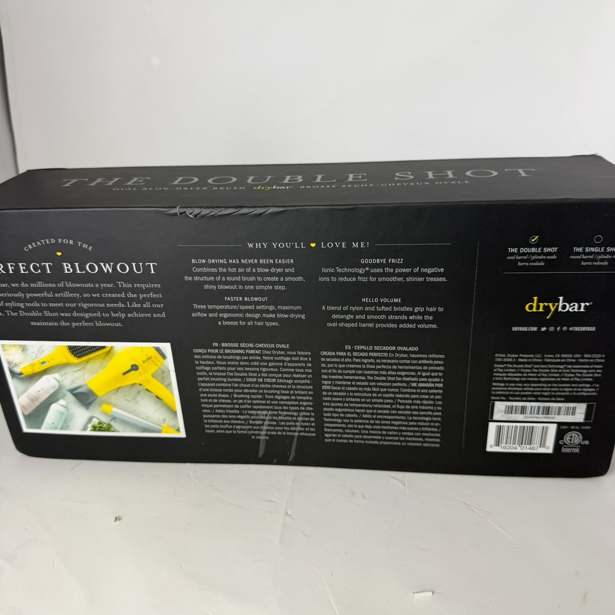 Drybar Double Shot 2.4" Blow Dryer Brush - 900-2225-4-N2 Hair Blowout Tool