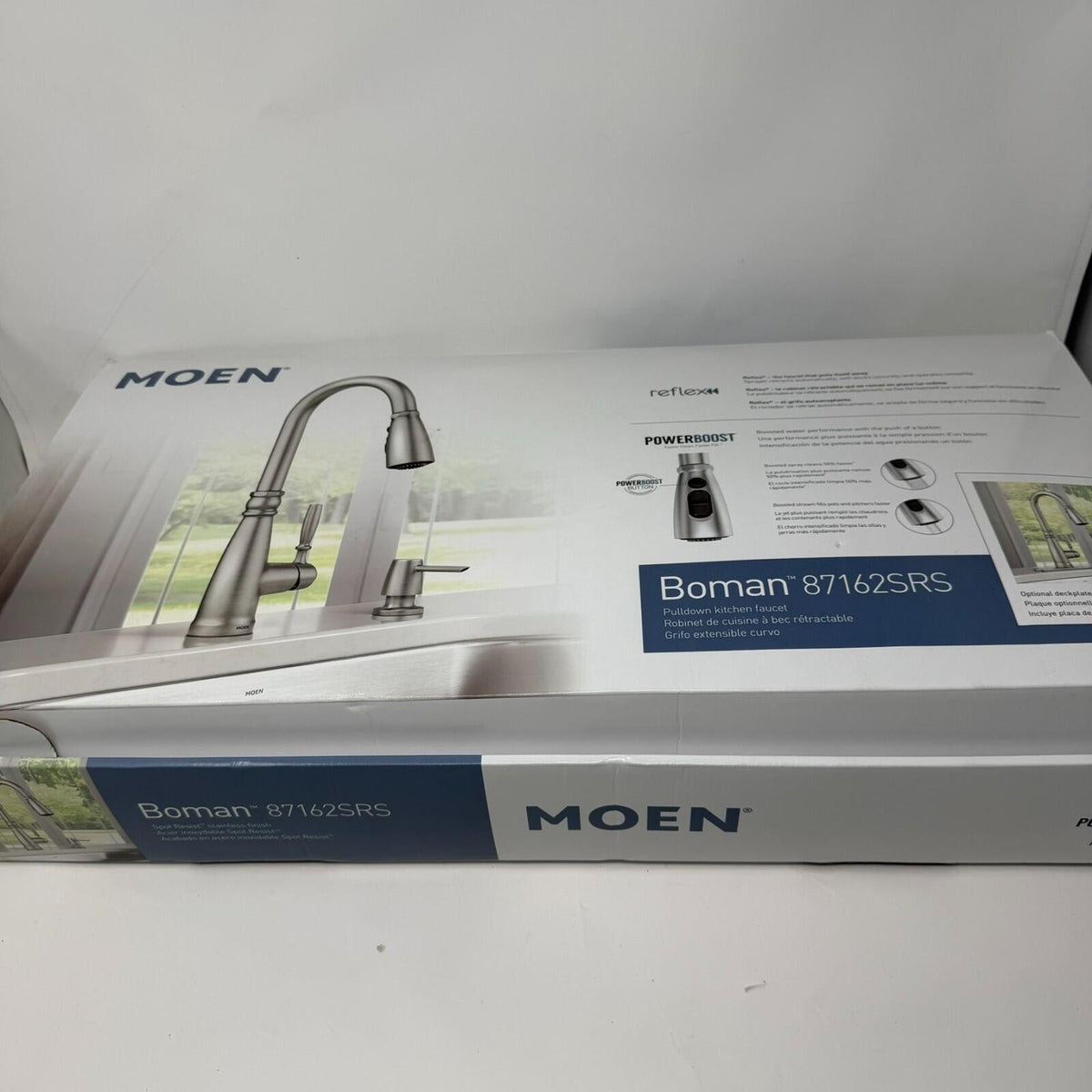 Moen 87162SRS Boman Pull Down Kitchen Faucet - Silver Open Box