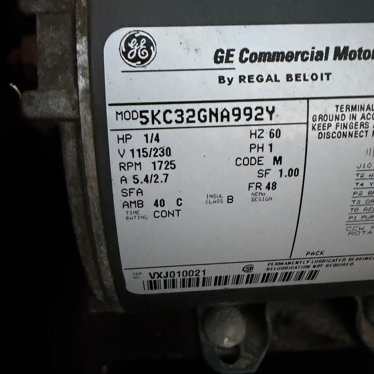 Taxidermy Heavy Duty Bird Flesher 1/4 HP 115/230V 1725 RPM Duck Turkey Fowl
