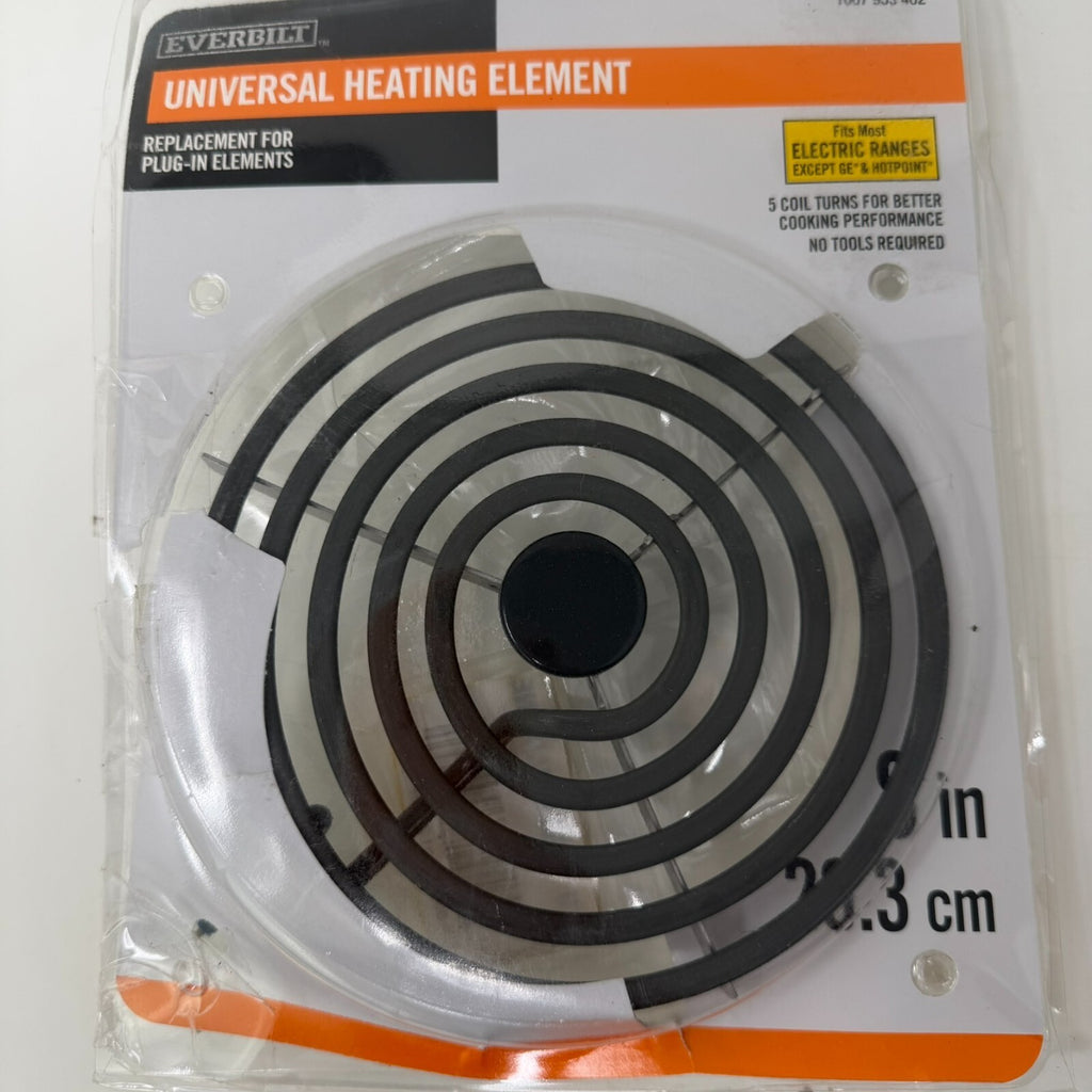 Everbilt Universal Heating Element For Electric Ranges Black 8" 98240 Plug-In