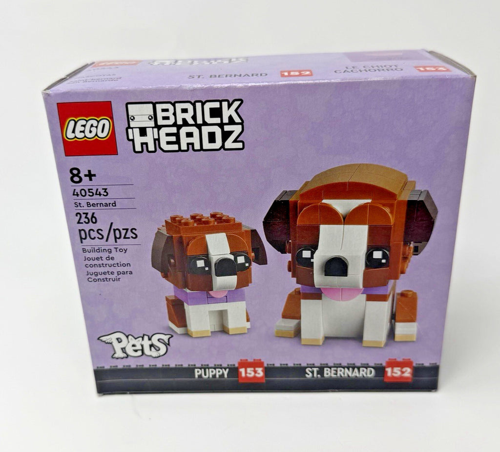 LEGO Brickheadz Pets: Saint Bernard Dog & Puppy Set 40543 New, Sealed