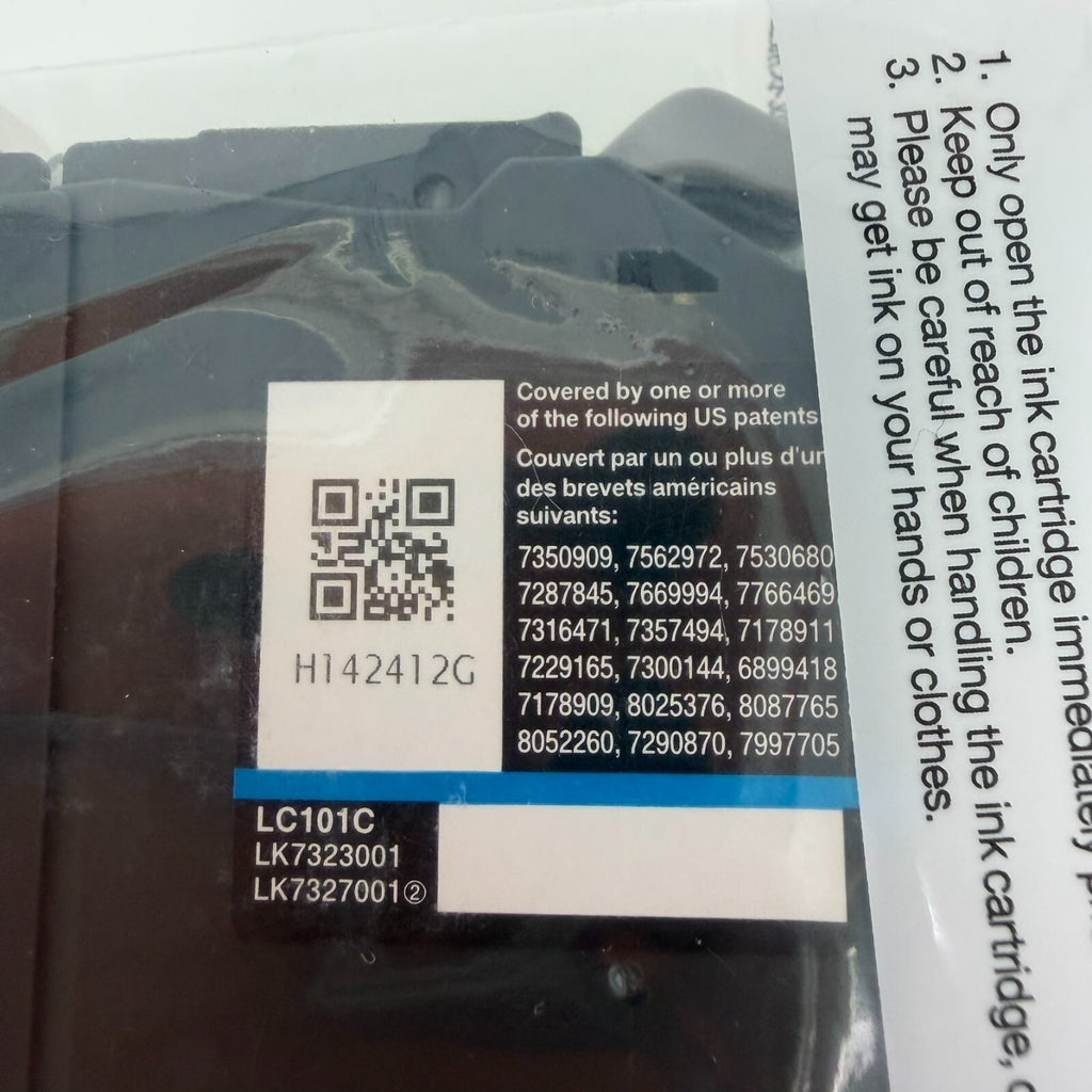 Genuine Brother LC-101 Color Ink Cartridges-for MFC-J470DW J870DW-OEM-3PK C Y M