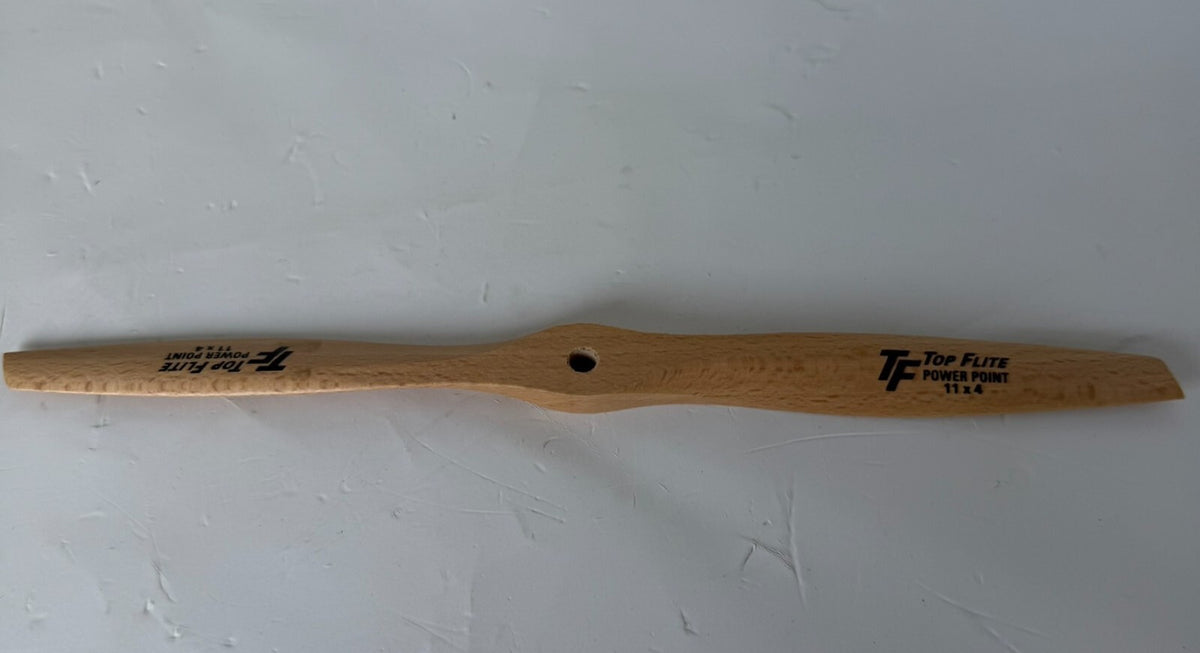 Top Flite 11x4 Power Point Wood Propeller RC Model Airplane New