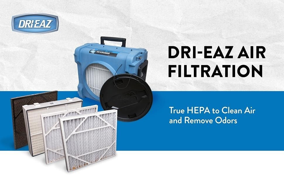 Dri-Eaz 125027 1" Activated Carbon HEPA 700 Filter, Pack of 4 OEM Genuine New
