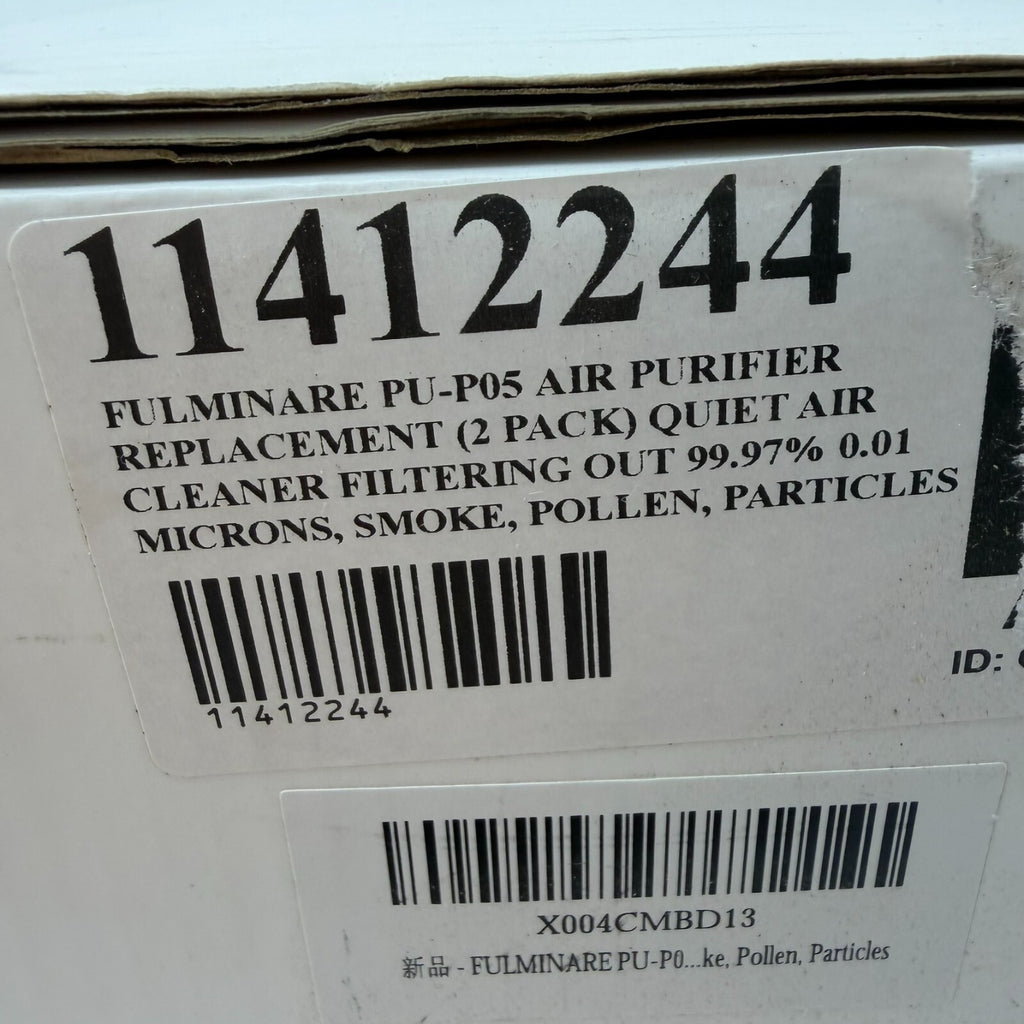 2 Pack PU-P05/AC201B Replacement Filters for FULMINARE & Purivorte Air Purifier