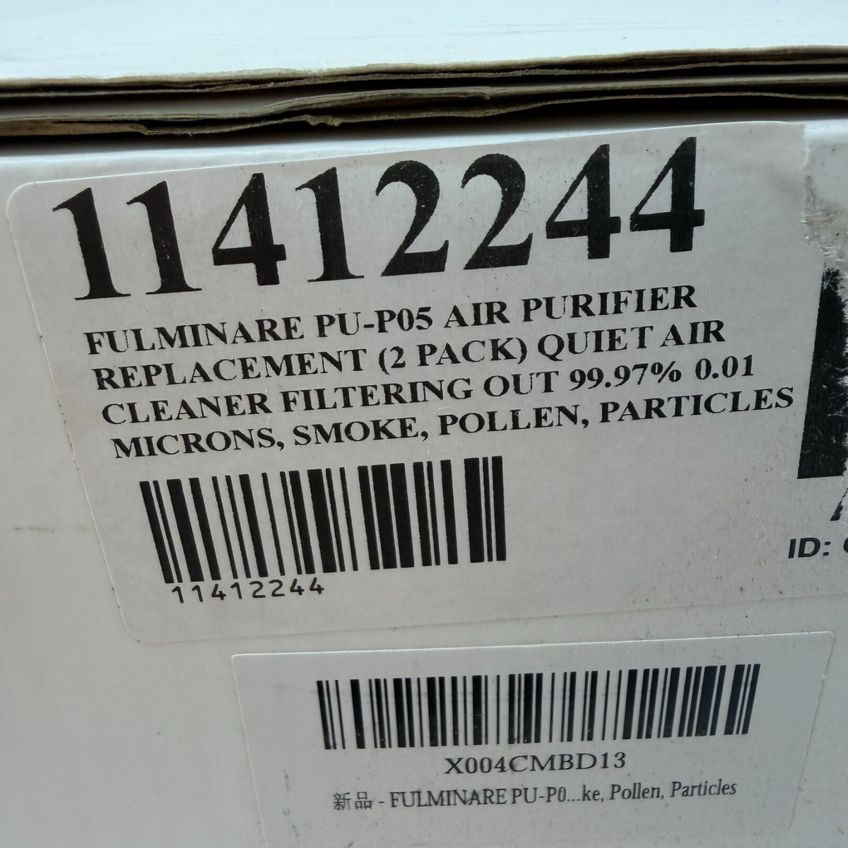 2 Pack PU-P05/AC201B Replacement Filters for FULMINARE & Purivorte Air Purifier