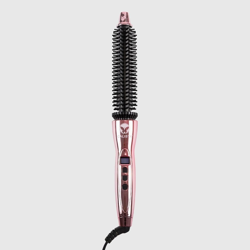 Calista Perfecter Pro Heated Round Brush 0.75" Rose Gold Volumizer Curler Styler