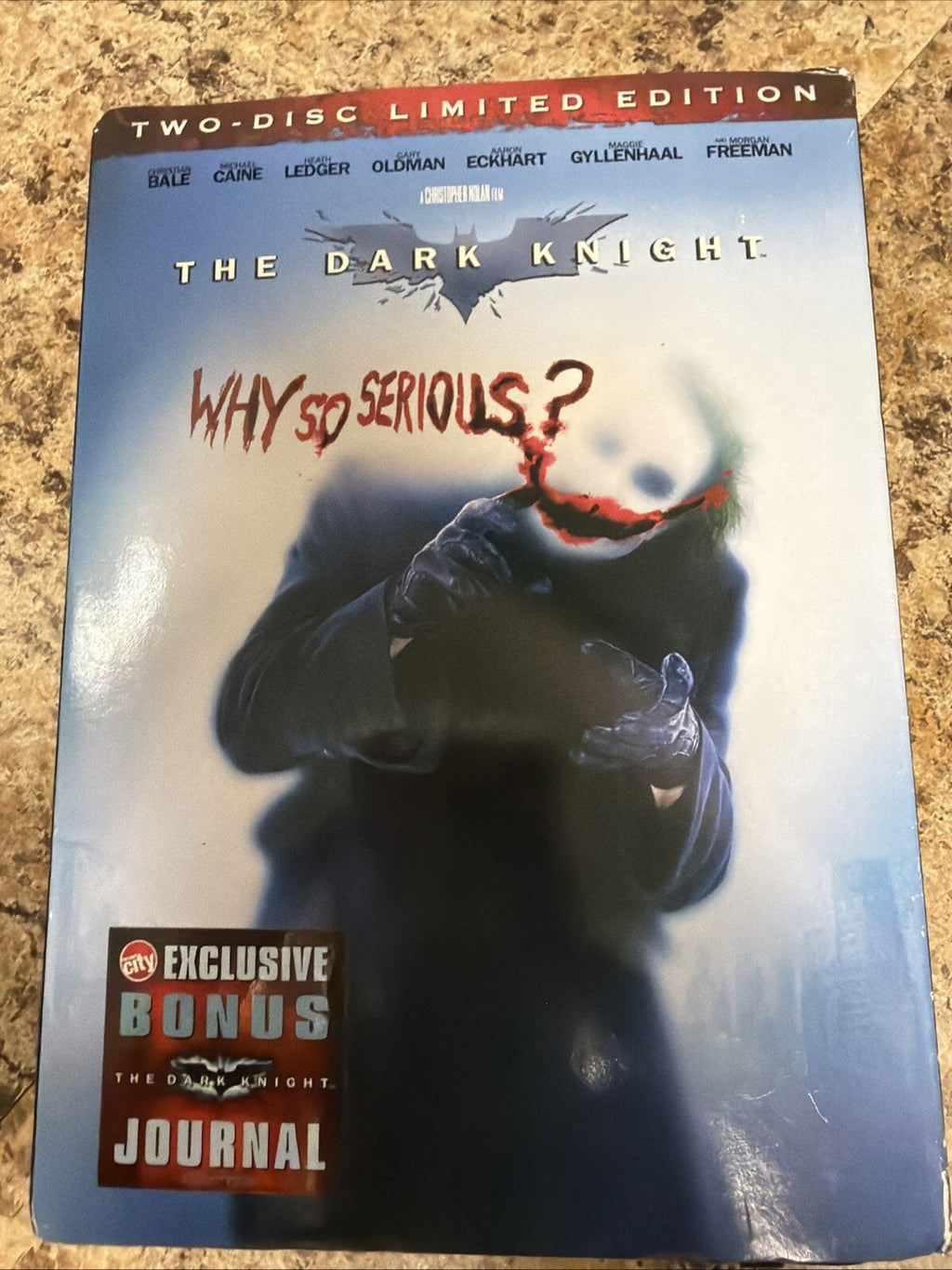 The Dark Knight Two-Disc Limited Edition DVD w/ Exclusive Bonus Journal