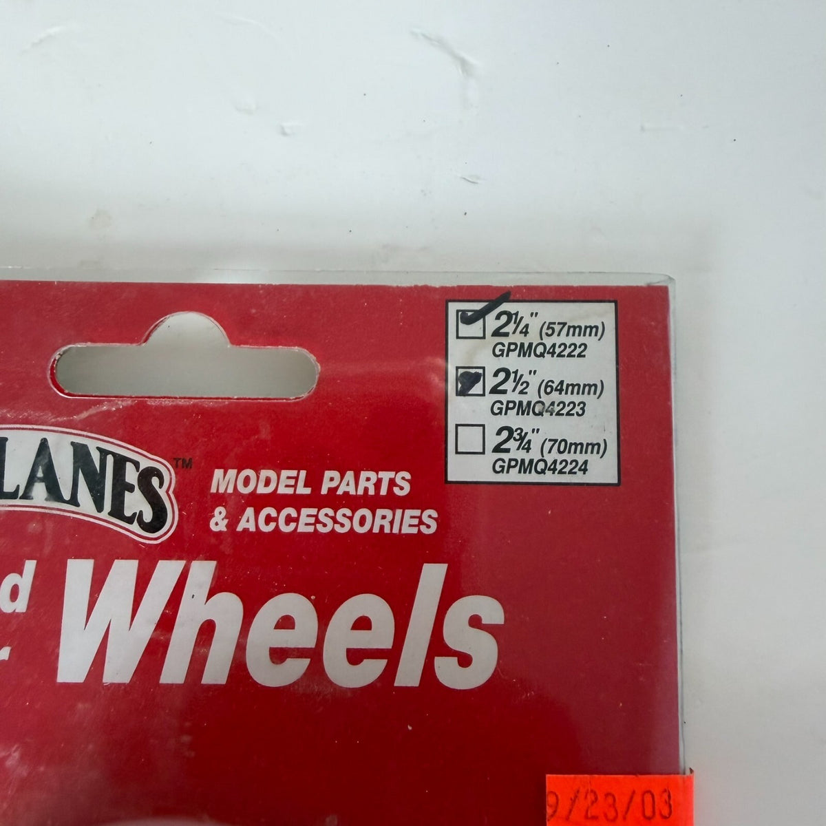 Great Planes 2 1/2” Rubber Wheels For RC  Model Airplanes NOS ME0016-1