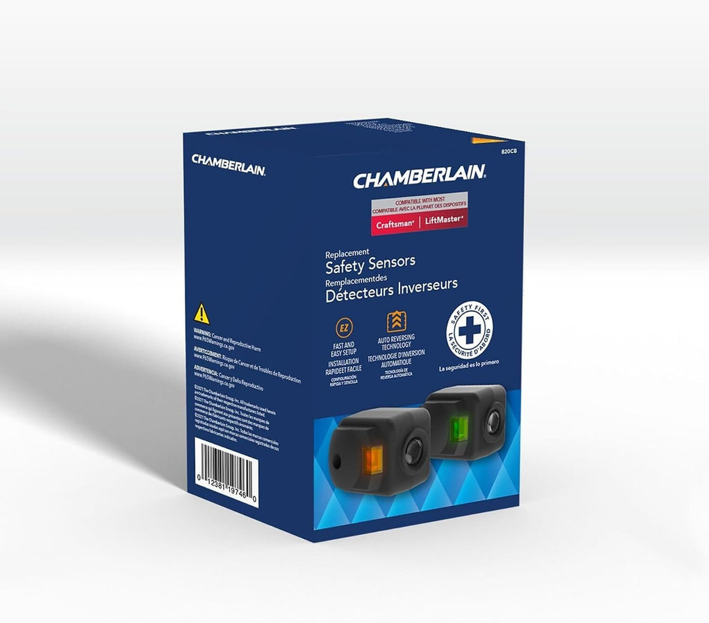 Chamberlain 820CB Garage Door Safety Sensors- LiftMaster Craftsman – 2 Pack