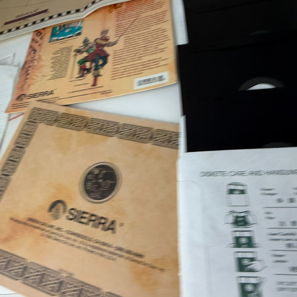Conquests of Camelot: The Search for the Grail VTG PC Game + Handwritten Notes!