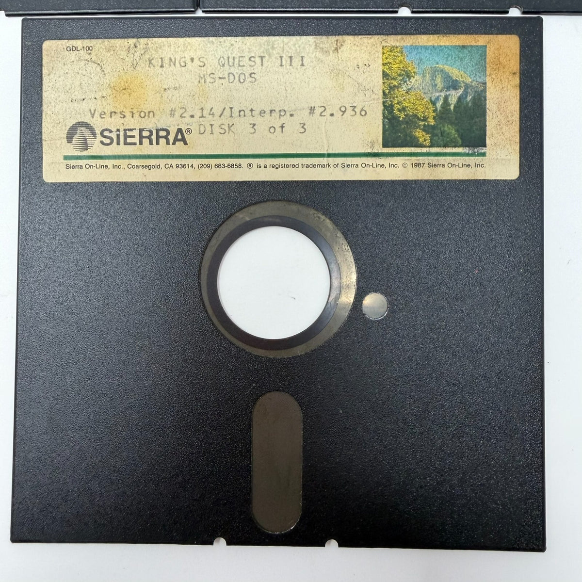 Vintage King's Quest III MS-DOS Computer Game Set- Disks Only 1-3 Sierra