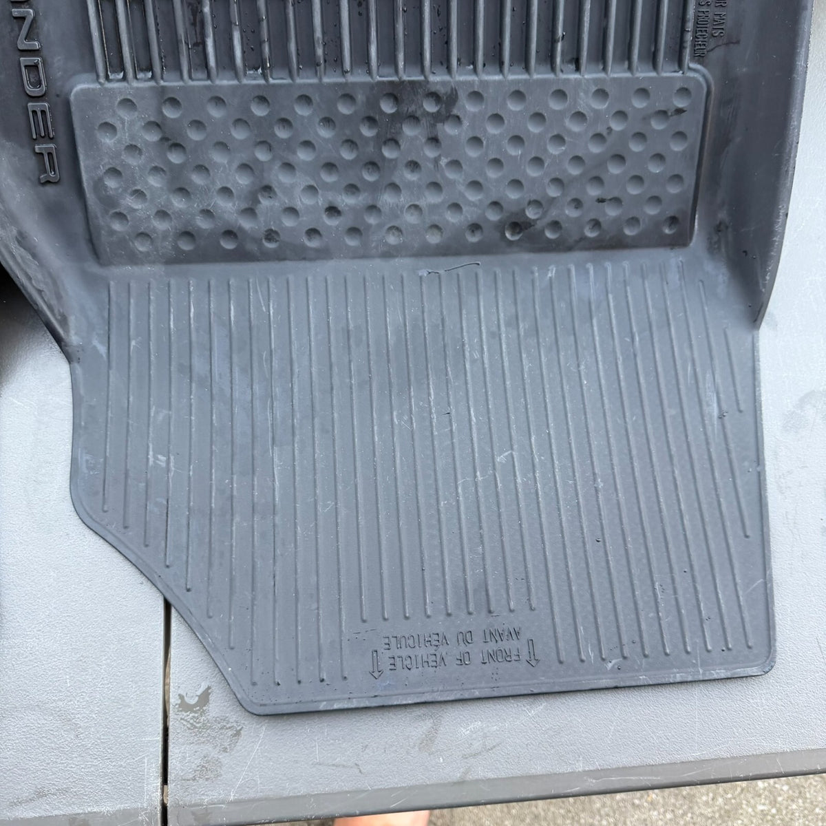 2020-2025 Toyota Highlander Genuine OEM All-Weather Rubber Floor Mats – Front 2