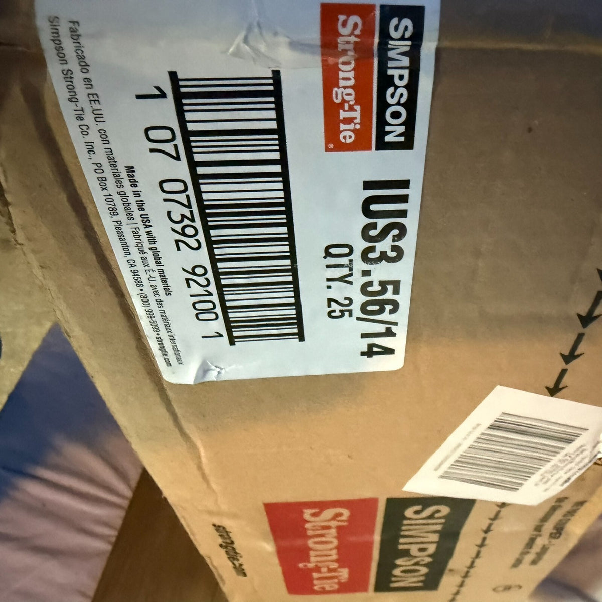23 Pack Simpson Strong-Tie IUS3.56/16 Face Mount I-Joist Hanger -18GA Galvanized