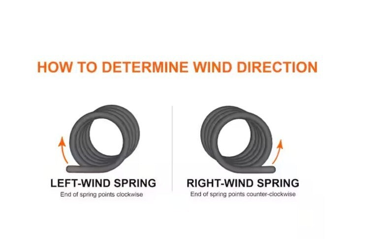0.2187 X 2 In. X 22 In. Left Wound 1 White Garage Door Torsion Spring