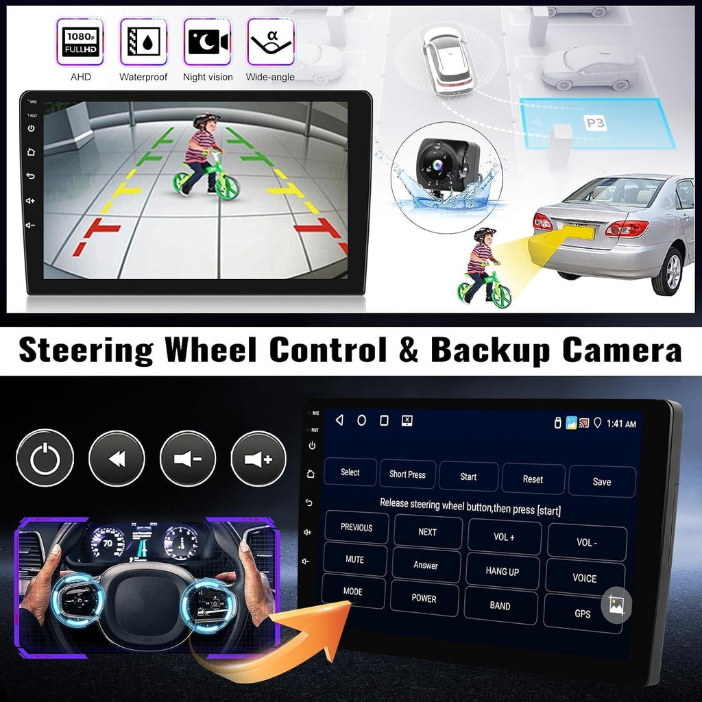 Touchscreen 9" Car Stereo Radio 2009-14 Ford Fiesta Apple Carplay Android 4g+64g