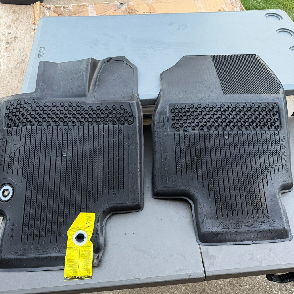2020-2025 Toyota Highlander Genuine OEM All-Weather Rubber Floor Mats – Front 2