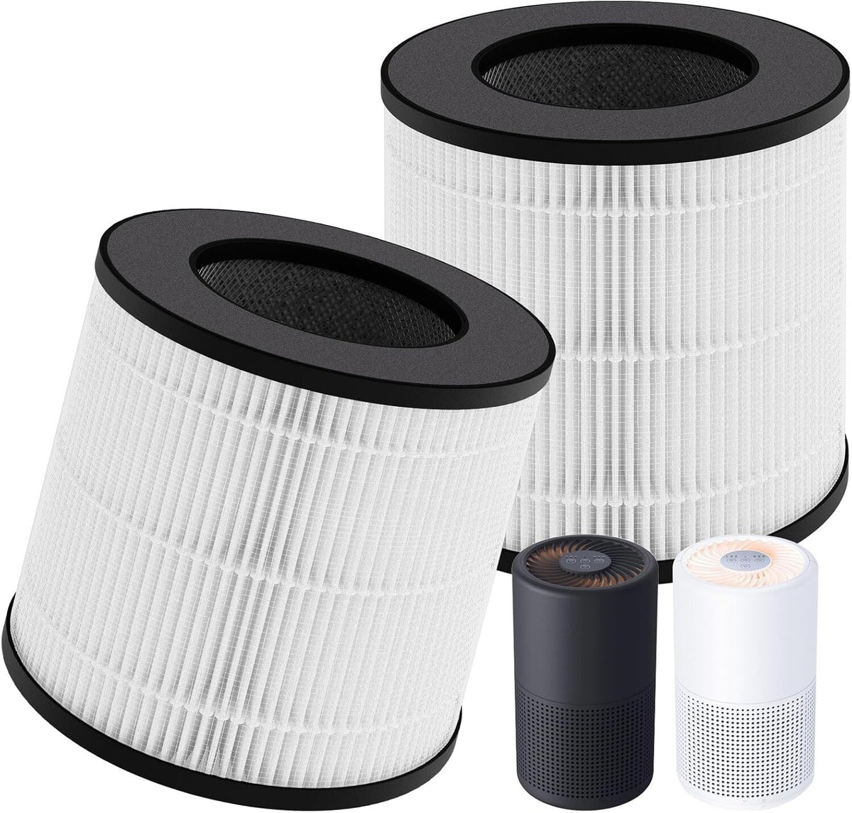 2 Pack PU-P05/AC201B Replacement Filters for FULMINARE & Purivorte Air Purifier