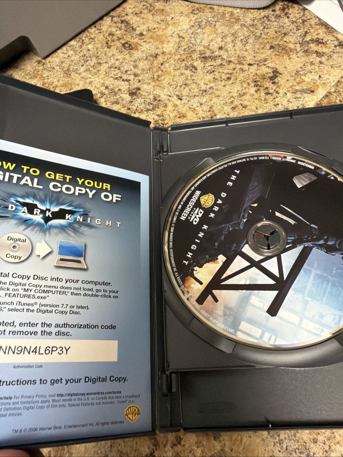 The Dark Knight Two-Disc Limited Edition DVD w/ Exclusive Bonus Journal