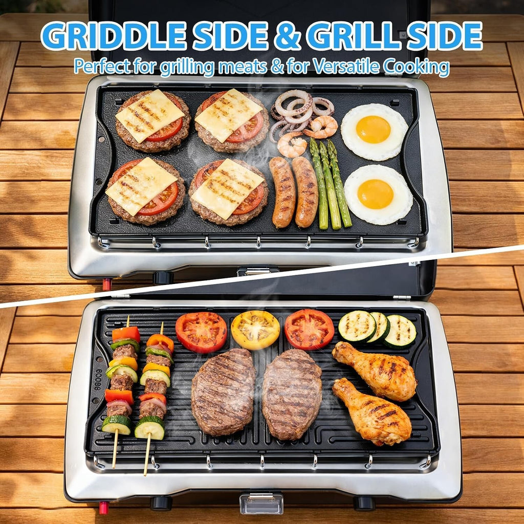 Ceramic Nonstick Reversible Griddle Coleman Cascade & Triton Camp Stove 17."x8.5