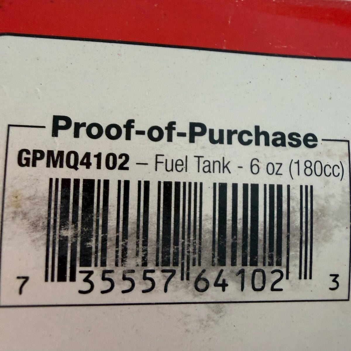 Vintage Great Planes 6 Ounce 180 CC Fuel Tank v2 GPMQ4102 New old Stock Model Rc
