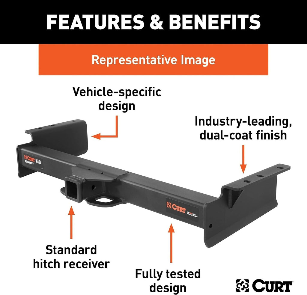 Curt 15312 Class 5 XD Trailer Hitch Receiver 2001-10 Silverado Sierra 25/3500HD