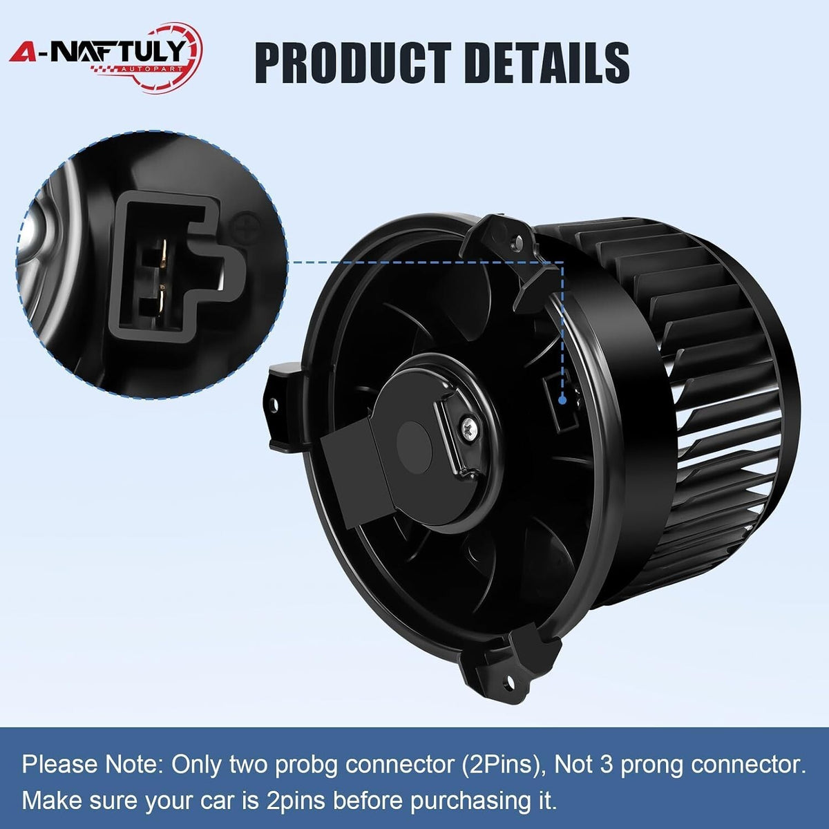 Rear HVAC Blower Motor Fan for 2008-2020 Sequoia, Sienna, Highlander GX460 GX570