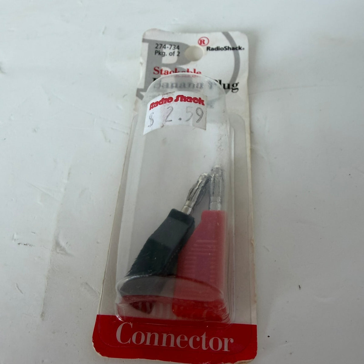 Vintage New Old Stock Radio Shack Stackable Banana Plug Solder Type 274-734 Male