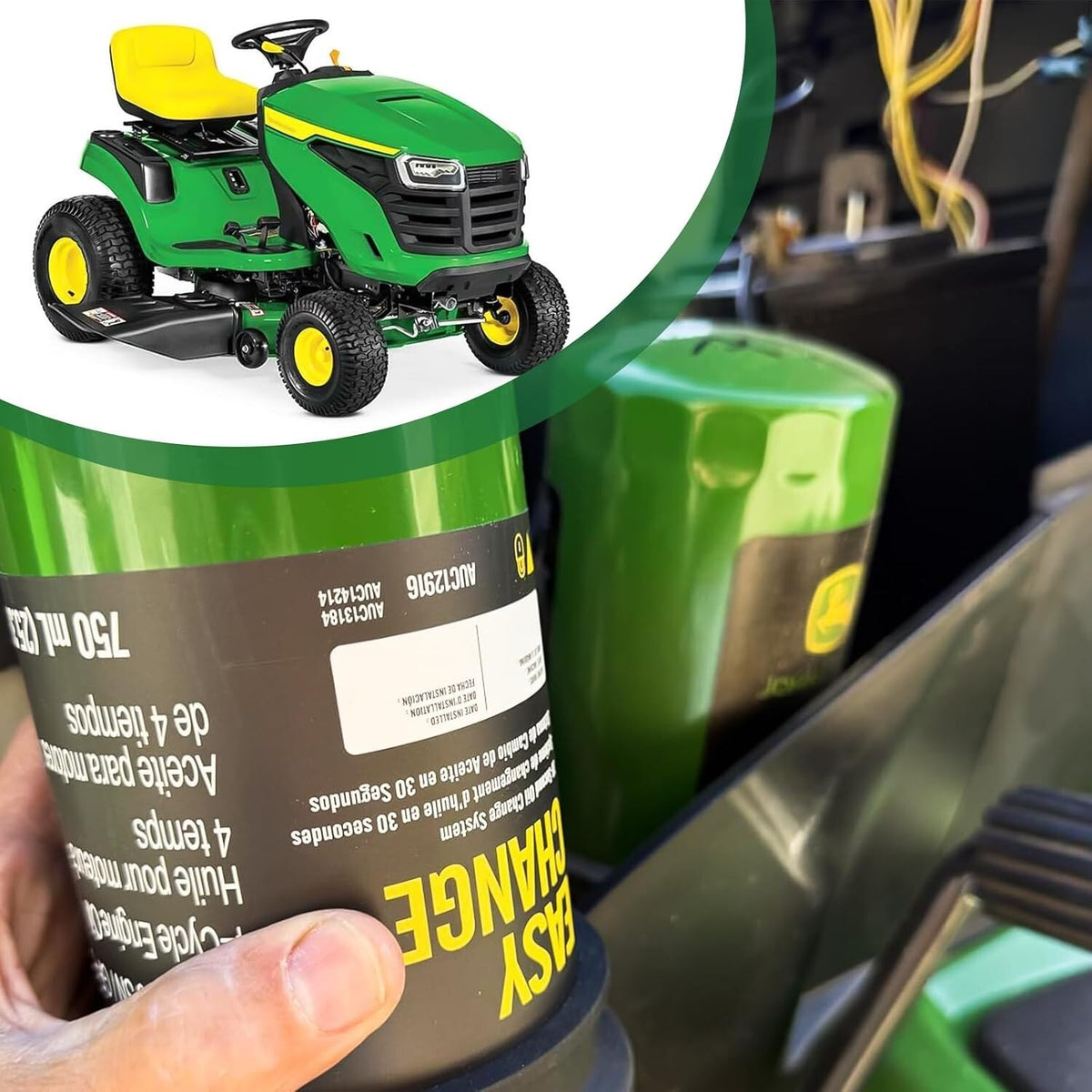 John Deere AUC12916 Lawn Tractor Oil Filter  for 100 Series E/S120-180 X166/7R