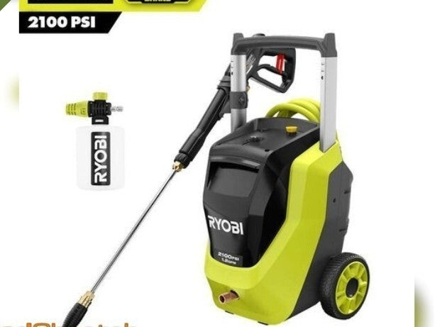 RYOBI 2100 PSI 1.2 GPM Cold Water Corded Electric Pressure Washer RY142012