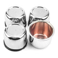 Rhino Tuning Wheel Center Caps, Push-Through Chrome 77mm (3.03") Truck, Trailer