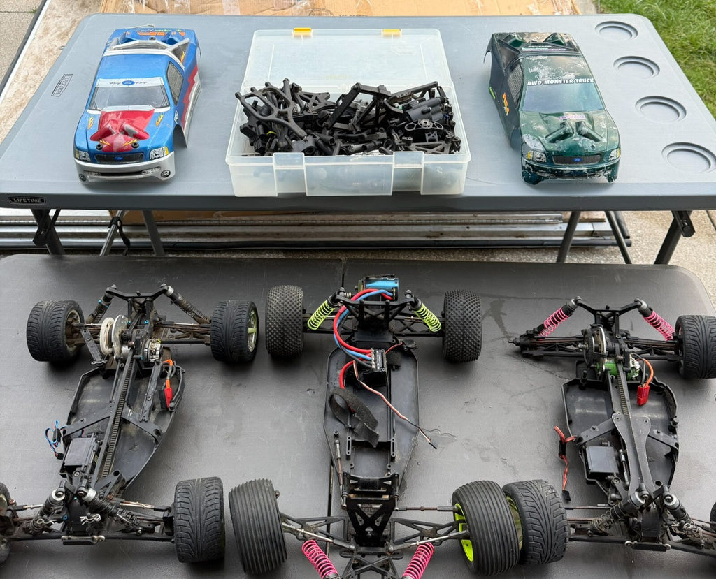RC Car Truck Buggy Lot w/ Parts- Electric Losi MPI Team Associated rs4 xx4 sc10