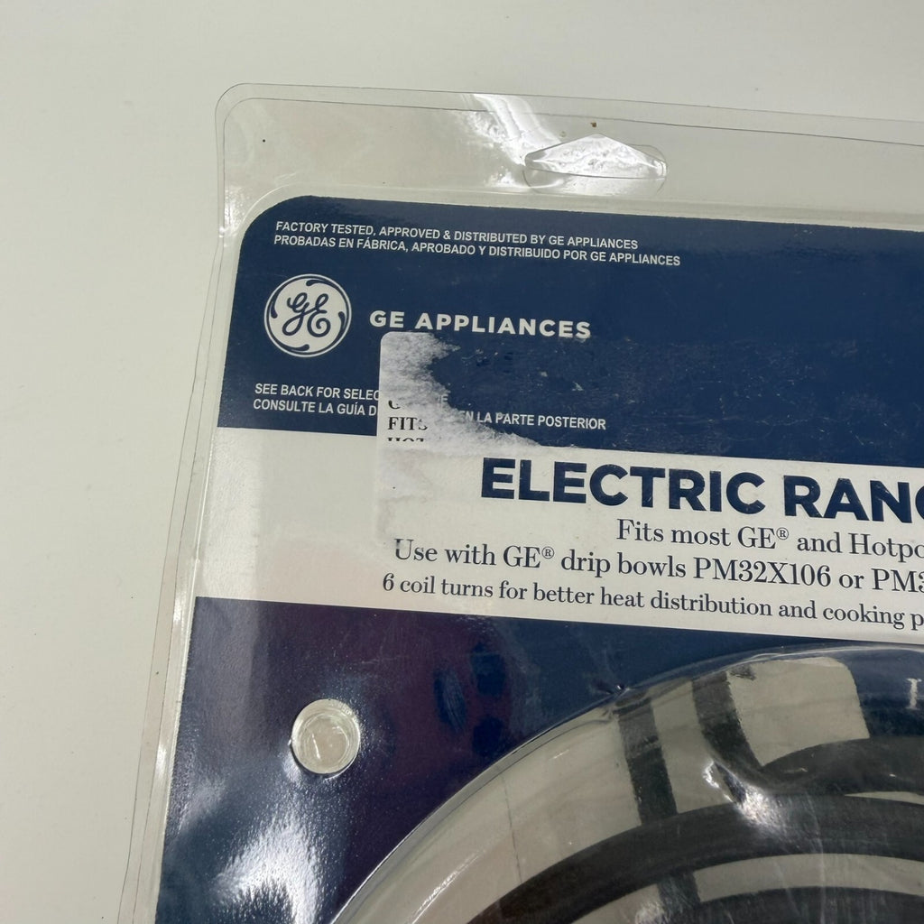 GE 8in Plug-In Electric Range Surface Burner Element Black PM30X124 Replacement