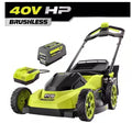 RYOBI 40V HP Brushless 20" Lawn Mower Kit w/ 6.0AH Battery & Charger RY40HPLM06K