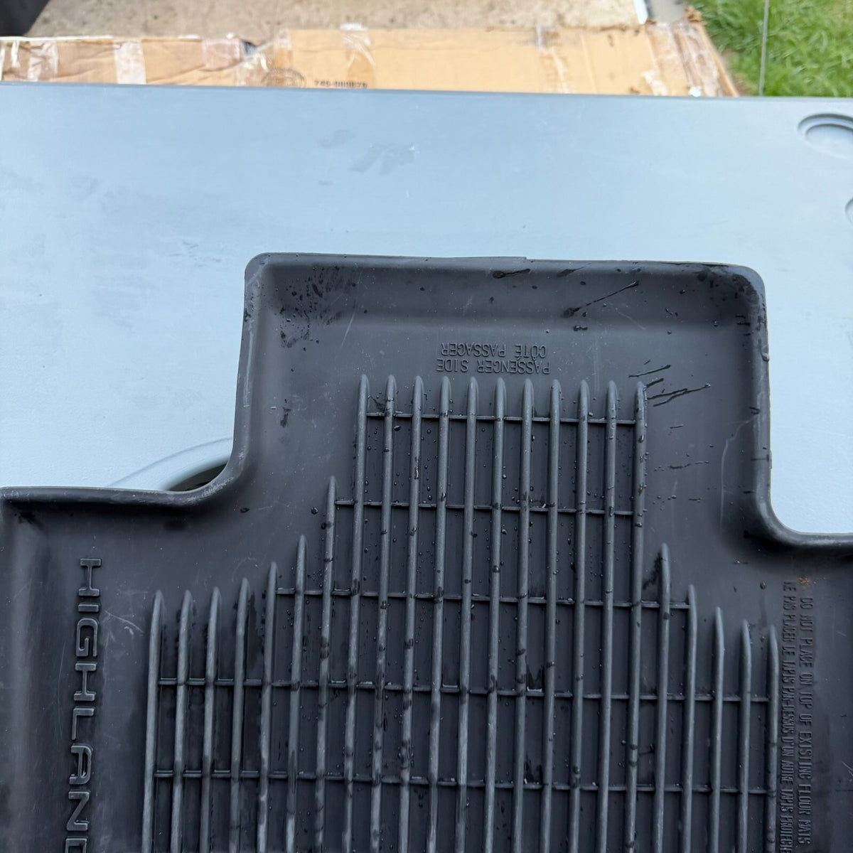 2020-2025 Toyota Highlander Genuine OEM All-Weather Rubber Floor Mats – Front 2