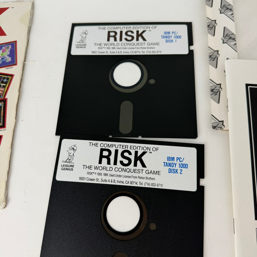 Vintage 1989 Computer Edition: RISK IBM PC Tandy 5.25"/3.5" Video Game