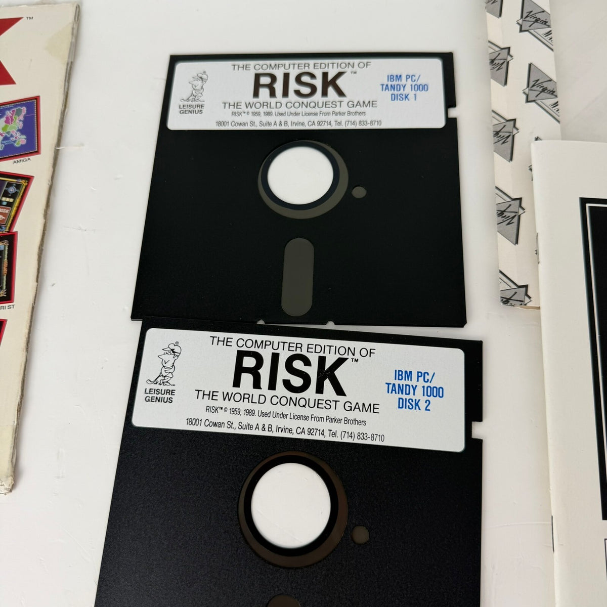 Vintage 1989 Computer Edition: RISK IBM PC Tandy 5.25"/3.5" Video Game