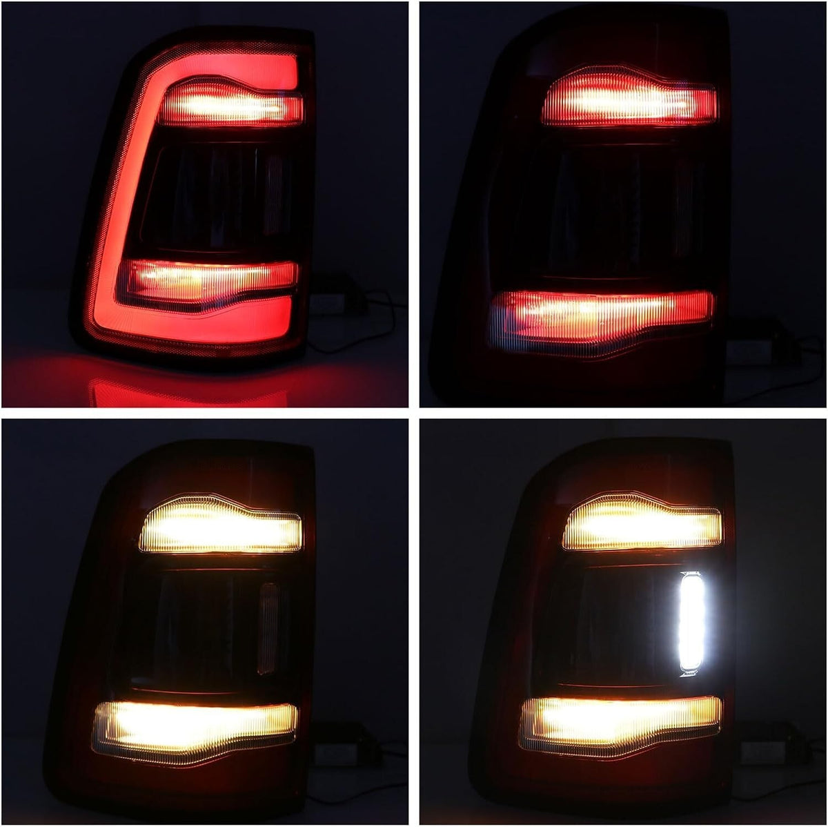 Dodge RAM 1500 2019-2022 LED Left Driver Side Black Smoke Tail Light 55112993AB