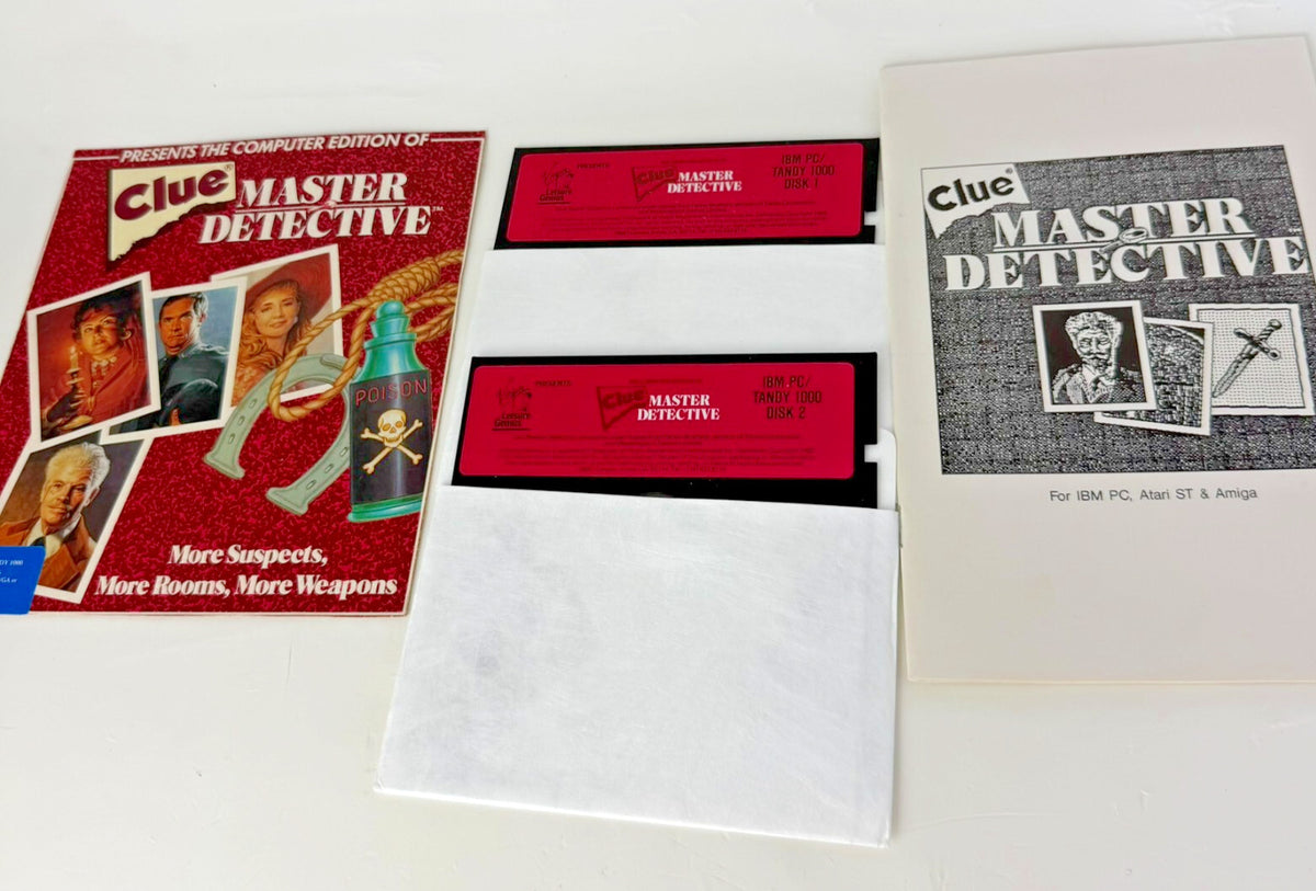 Clue Master Detective Vintage IBM PC Game