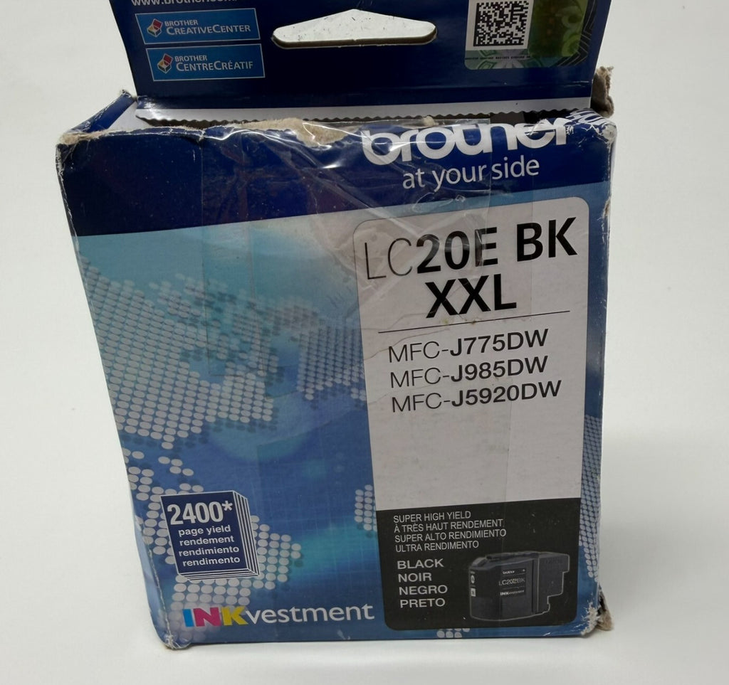 GENUINE OEM BROTHER LC20E BK XXL INK Cartridge SEALED Black MFC-J775dw J985 592