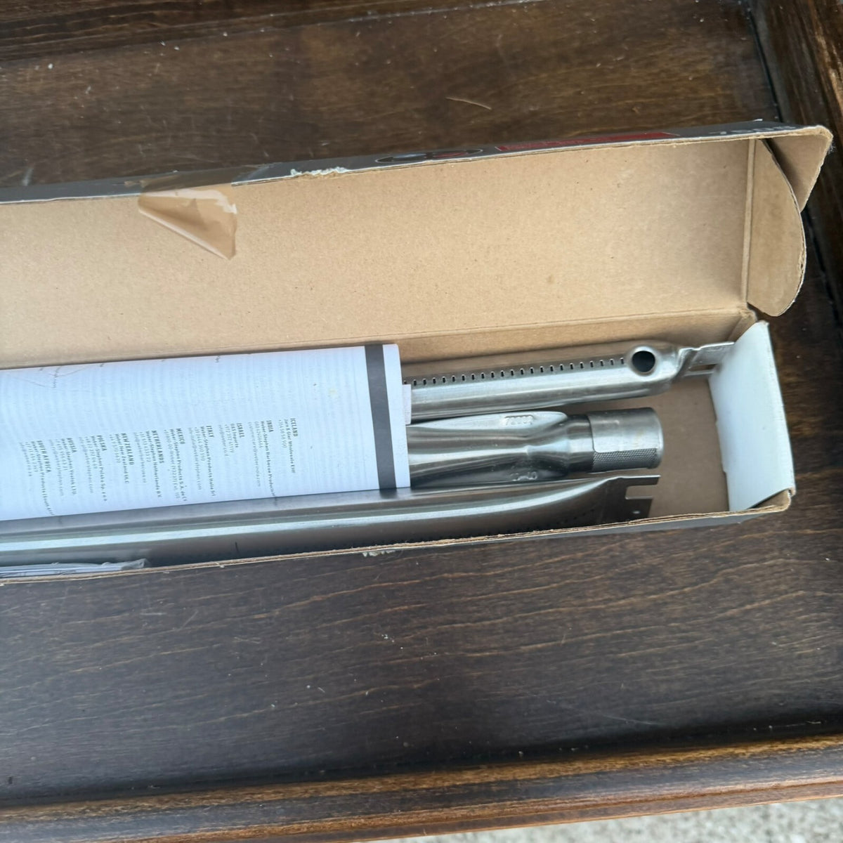 Weber 7508 Stainless Steel Grill Burner Tube Set- Spirit 700 Genesis Silver Gold