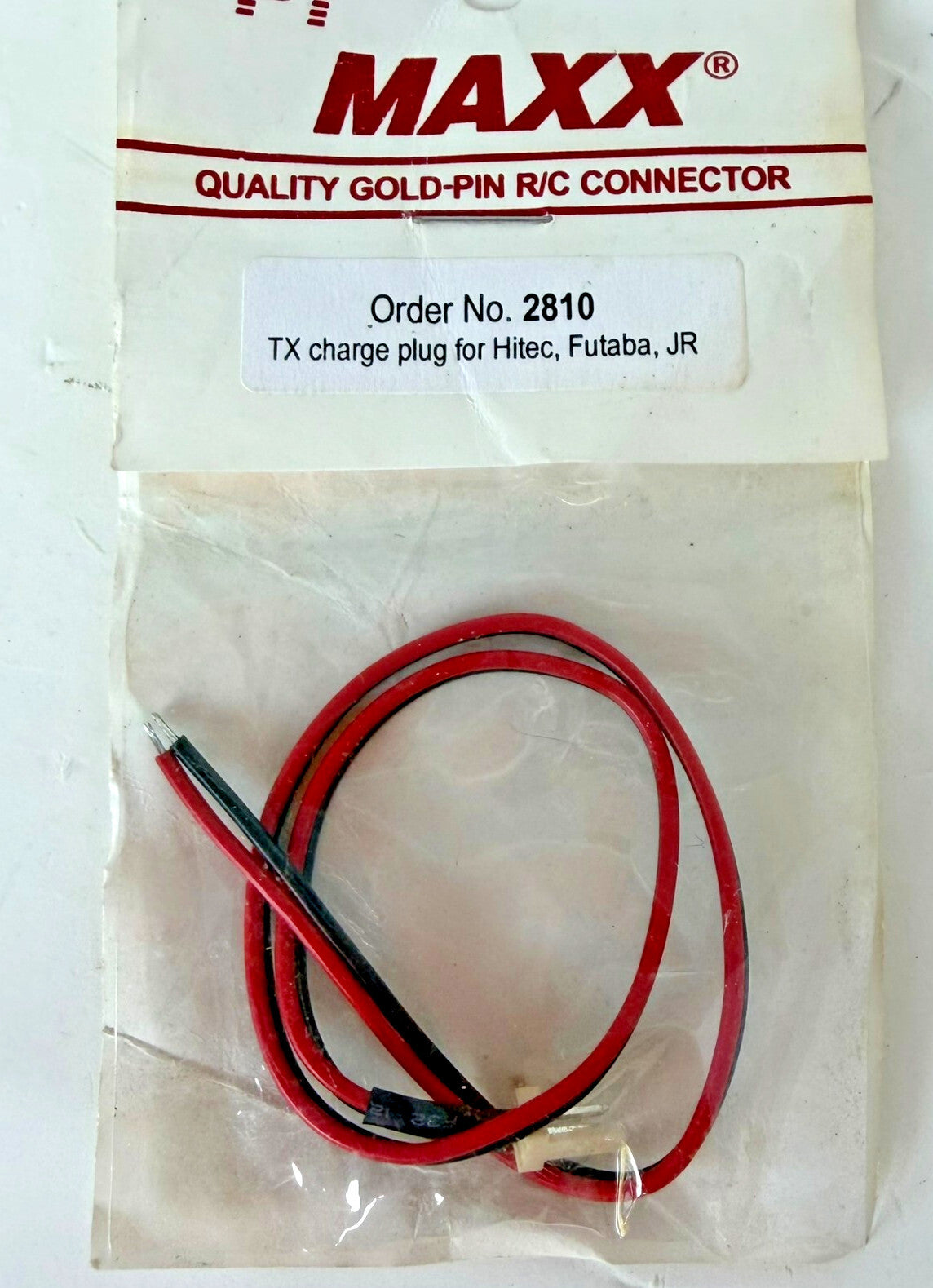 Vintage Mpi MAXX 2810 2 Pin Plug Fits: Futaba/HiTec/JR TX Charge Battery RC NOS