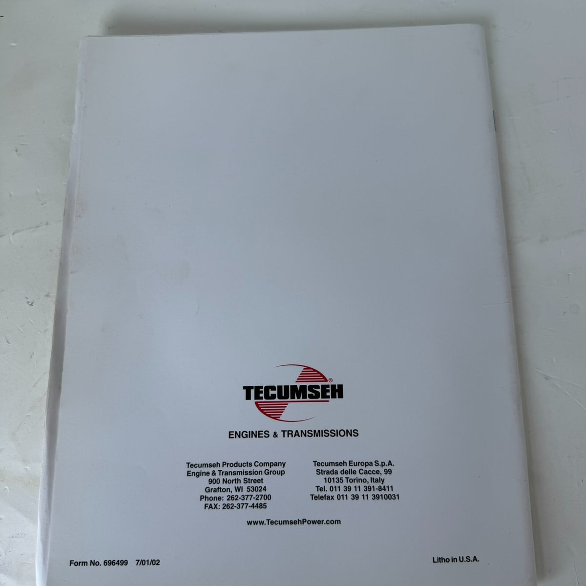 Tecumseh Master Technican Study Guide