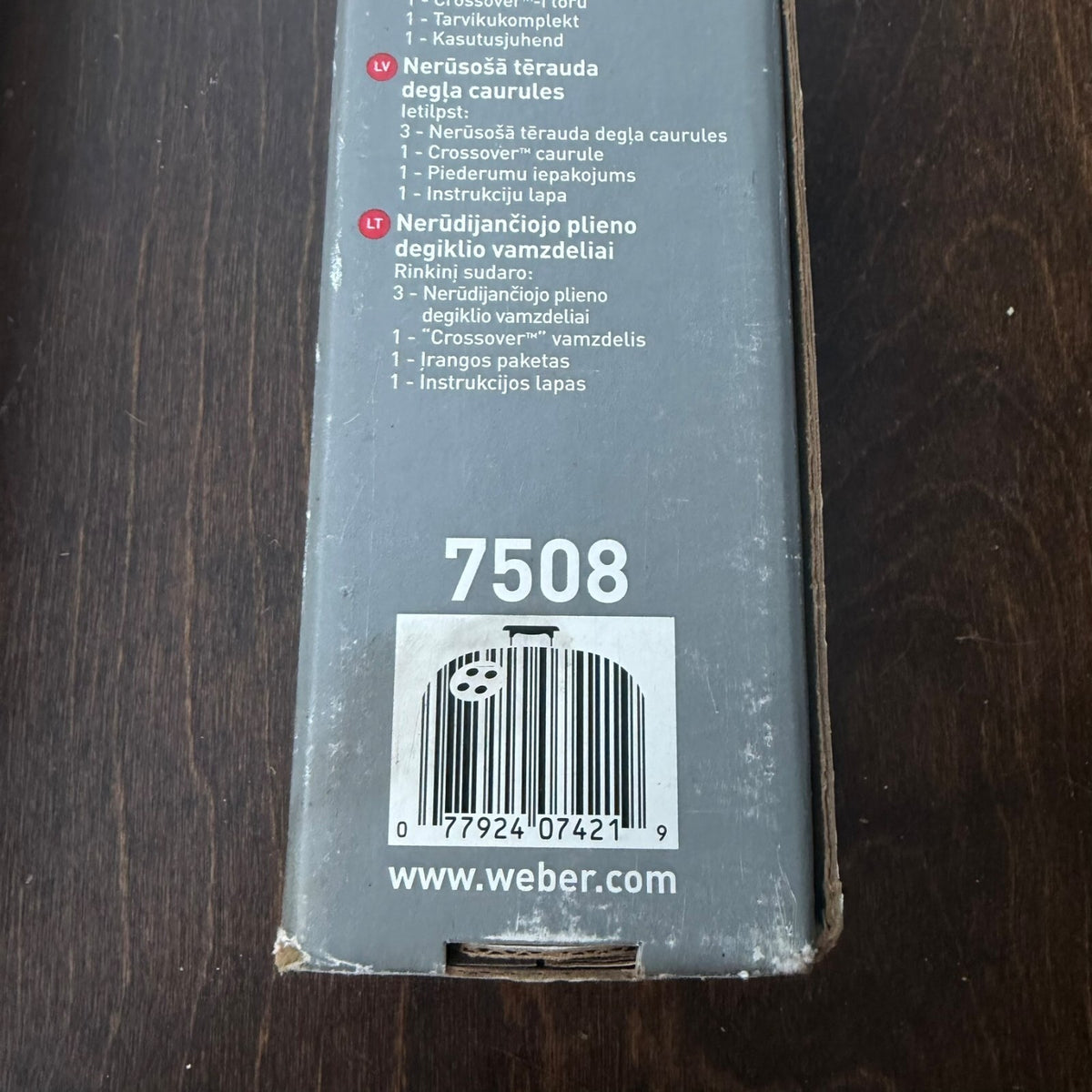 Weber 7508 Stainless Steel Grill Burner Tube Set- Spirit 700 Genesis Silver Gold